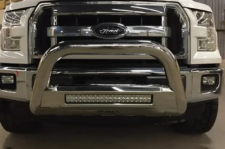 Chrome bull bar with LED light for B1603SKIT Trailfx 3.5 bull bar upgrade