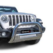 B1613S Trailfx 3.5’ Oval Bull Bar W. Light Op Pss