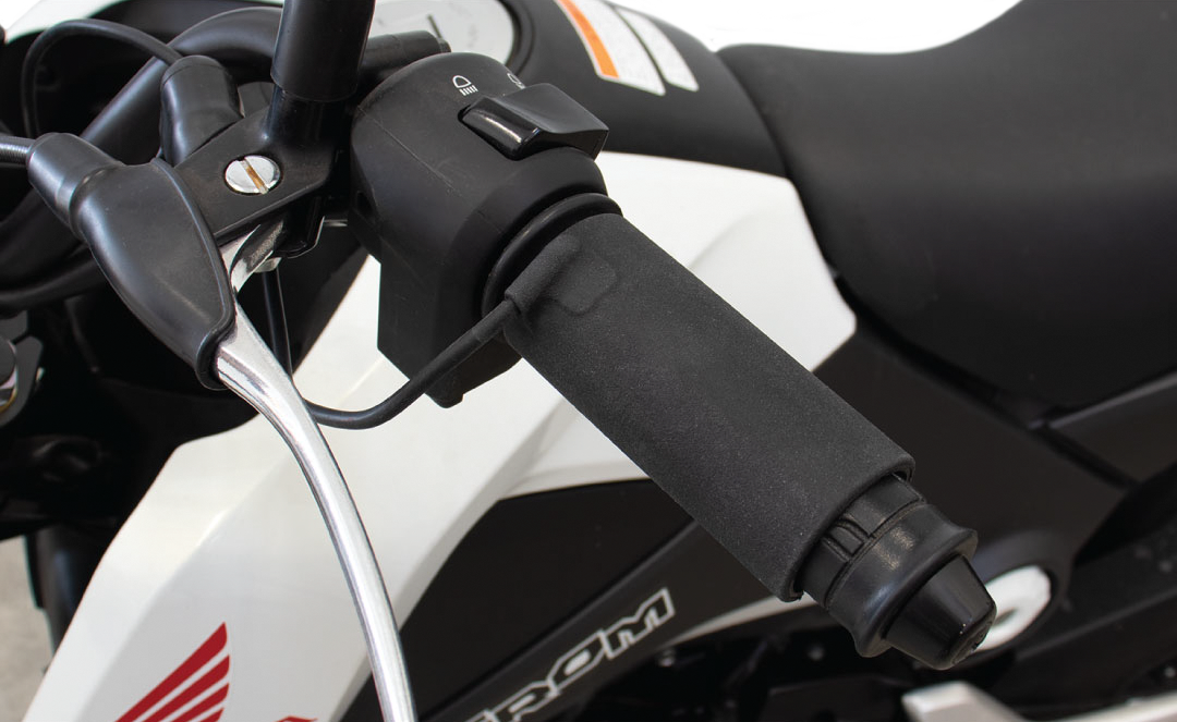 X Claws Heated Grips Clip On Sleeve Usb Black