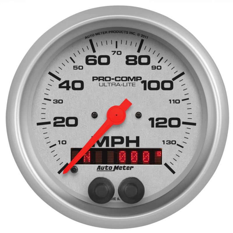 AutoMeter 4480 Autometer Ultra-Lite 3-3/8in 140MPH GPS Speedometer