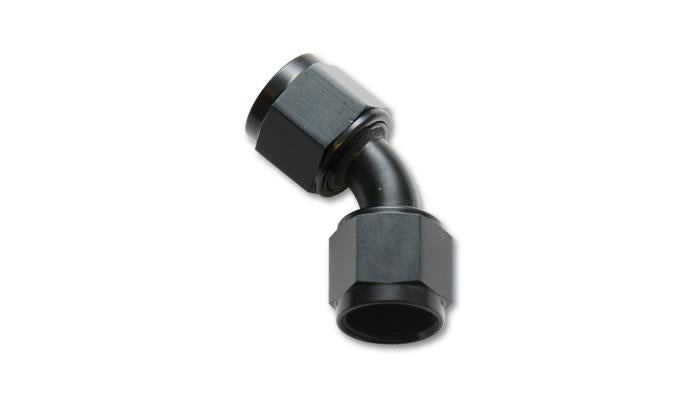 Vibrant 10714 Vibrant -10AN X -10AN Female Flare Swivel 45 Deg Fitting ( AN To AN ) -Anodized Black Only - 10714