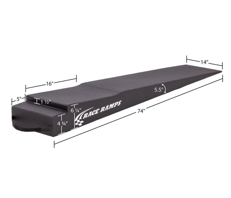 Race Ramps RR-TR-7-FLP Race Ramps 7in. Trailer Ramp w/ Flap Cut-Out - 5.5 Degree Approach Angle