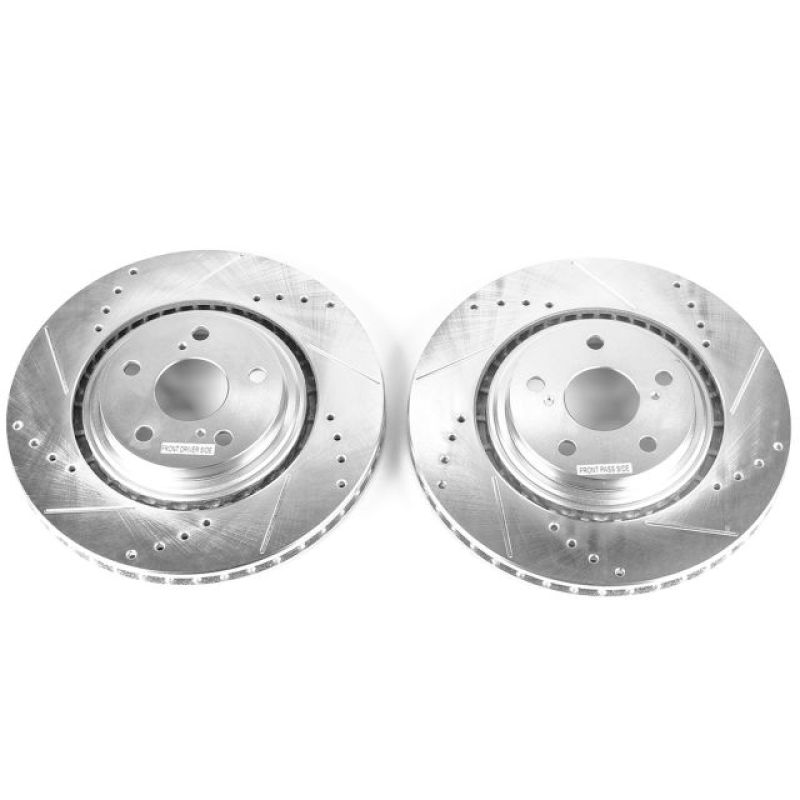 PowerStop JBR1310XPR JBR1310XPR Power Stop 15-17 Lexus NX200t Front Evolution Drilled & Slotted Rotors - Pair