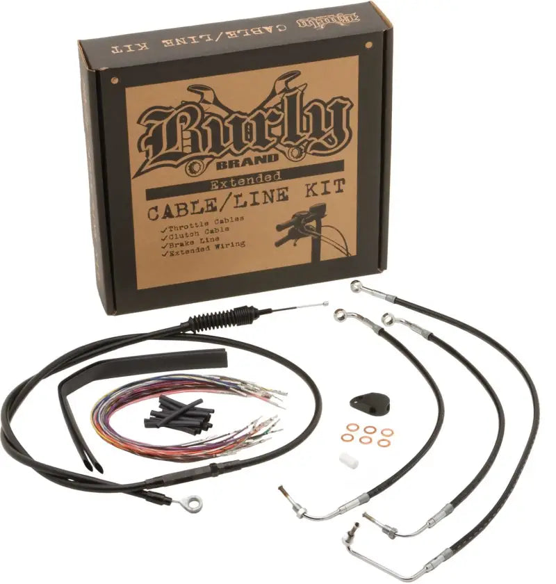 BURLY BRAND B30-1067 Burly Cntrl Kit 12" Ape Black Non Abs