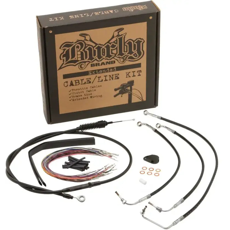 BURLY BRAND B30-1230 Burly Cntrl Kit 14" Ape Black Abs