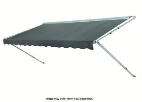Retractable gray linen twd awning with silver frame for Dometic R/F One-Step Linen TWD