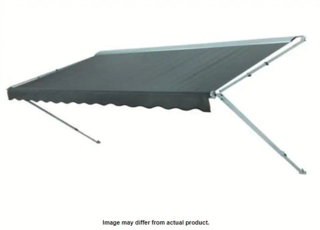 Retractable gray linen twd awning with silver frame for Dometic R/F One-Step Linen TWD
