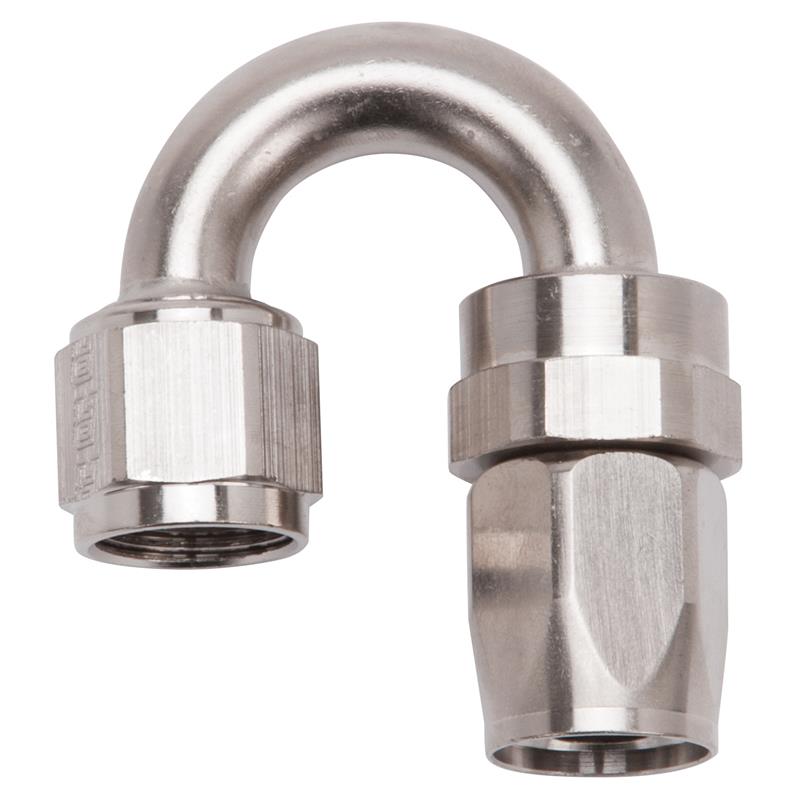 Russell 613511 Russell Performance -8 AN Endura 180 Degree Full Flow Swivel Hose End (With 3/4in Radius) - 613511