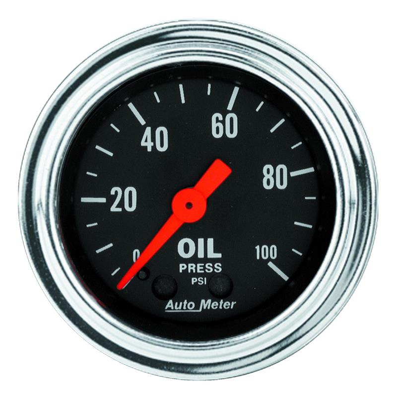 AUTO METER 2421 CHRM.MECH OIL PRESS 21/16