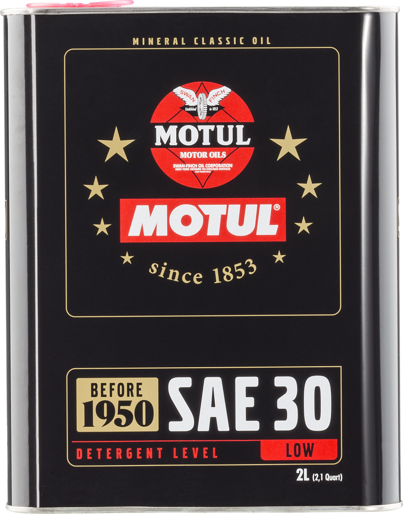 MOTUL 104509 Motul Classic SAE 30 Oil - 6x2L - Case of 6