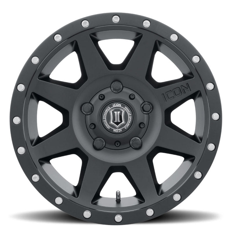 ICON 1818905560SB ICON Rebound 18x9 5x150 25mm Offset 6in BS 110.1mm Bore Satin Black Wheel - 1818905560SB