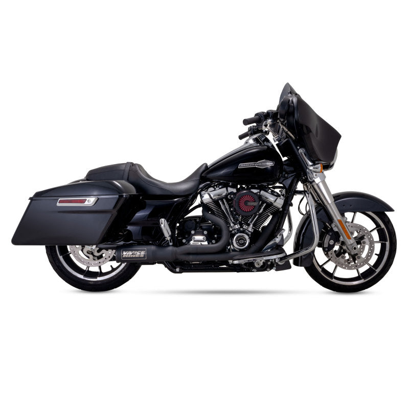 Vance and Hines 47321 Vance & Hines HD HD Touring 17-22 HO 2-1 Black Full System Exhaust - 47321