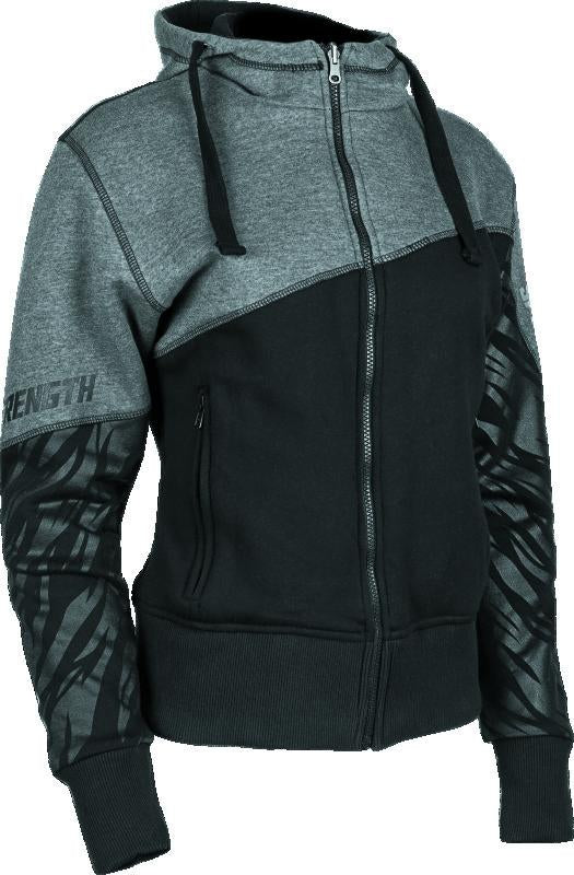 Speed and Strength 884440 Speed and Strength Cat Outa Hell Hoody Grey/Black Womens - XS - 884440
