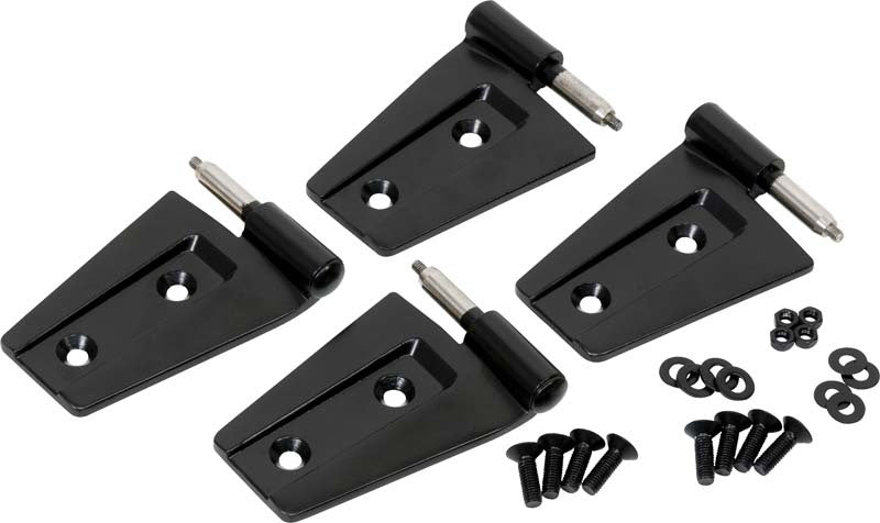 Kentrol 50575 Kentrol 07-18 Jeep Wrangler JK Door Hinge Set 4 Pieces 2 Door - Powdercoat Black