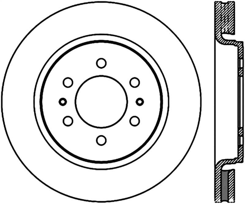 Stoptech 126.65119CSR StopTech Slotted Sport Brake Cryo Rotor 07-12 Ford Expediton
