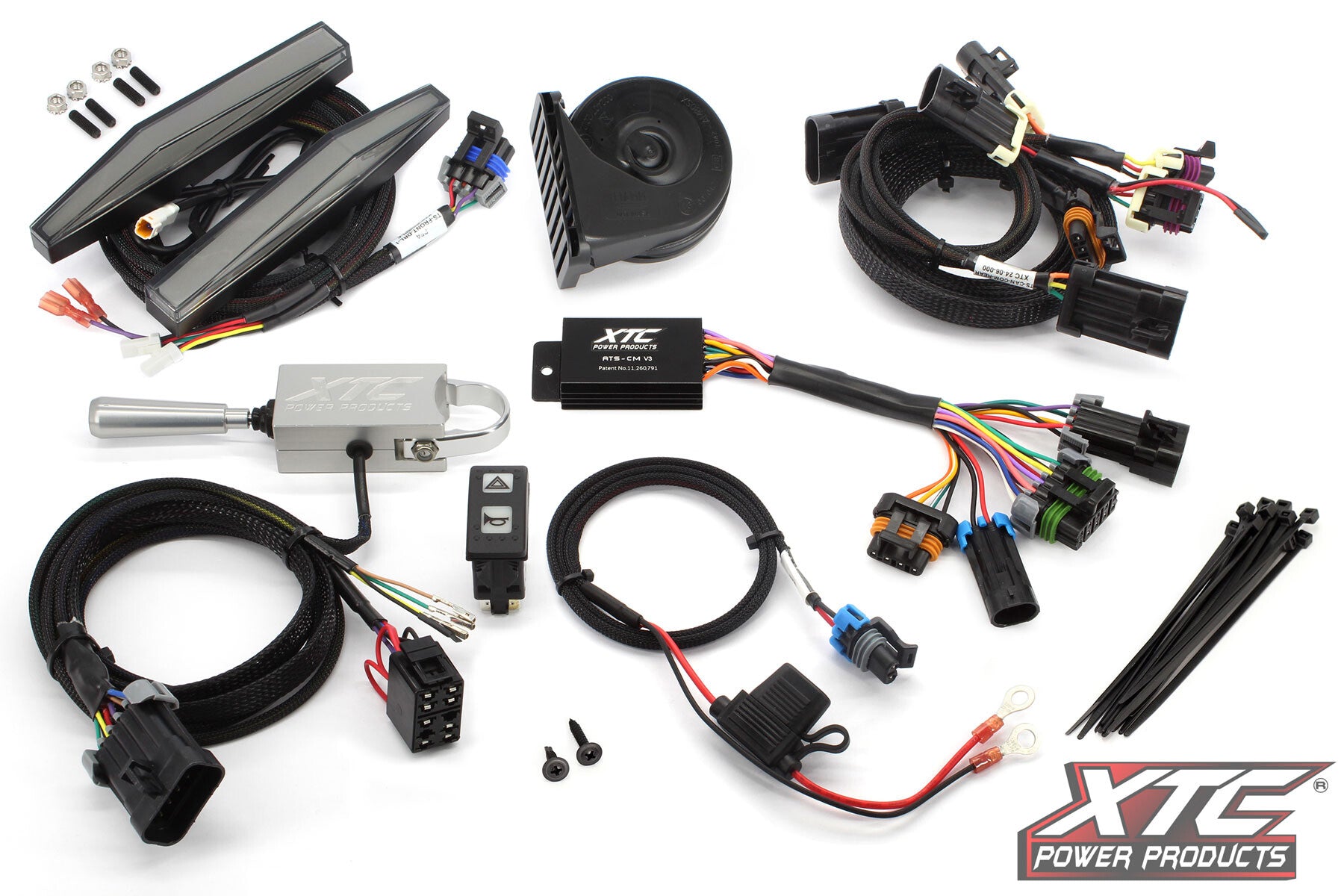 XTC Power Products Auto Turn Signal KIT W Illumination ATS-L-CAN-COM-DRL - Lever Front Drl Lights