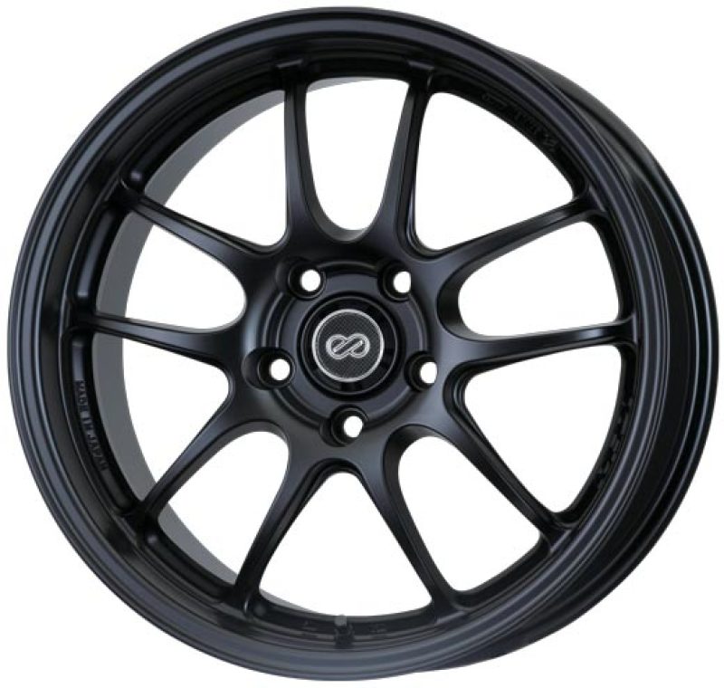 Enkei 460-890-6635BK Enkei PF01 18x9 5x114.3 35mm Offset 75 Bore Dia Silver Wheel