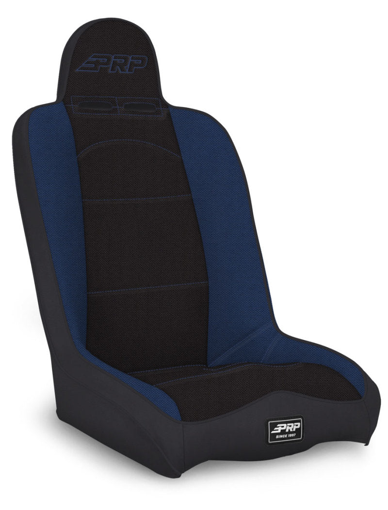 PRP Seats A140110-71 A140110-71 PRP Daily Driver High Back Suspension Seat (Two Neck Slots) - Black / Blue
