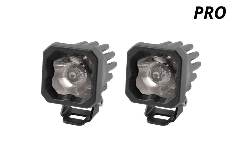 Diode Dynamics Stage Series C1 LED Pod Pro - White Flood Standard RBL (Pair) - DD6461P