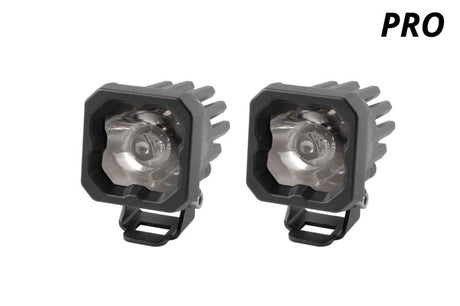 Diode Dynamics Stage Series C1 LED Pod Pro - White Flood Standard RBL (Pair) - DD6461P