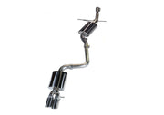 AWE Tuning 3015-23010 AWE Tuning Audi B8 A4 Touring Edition Exhaust - Single Side Diamond Black Tips