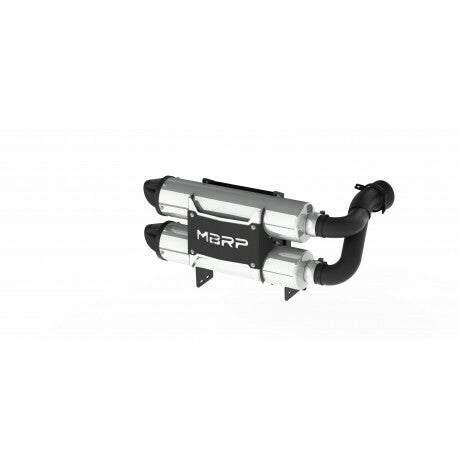 MBRP Performance Muffler Exhaust AT-9208PT - Black Dual Stacked Slip-ON System Tip
