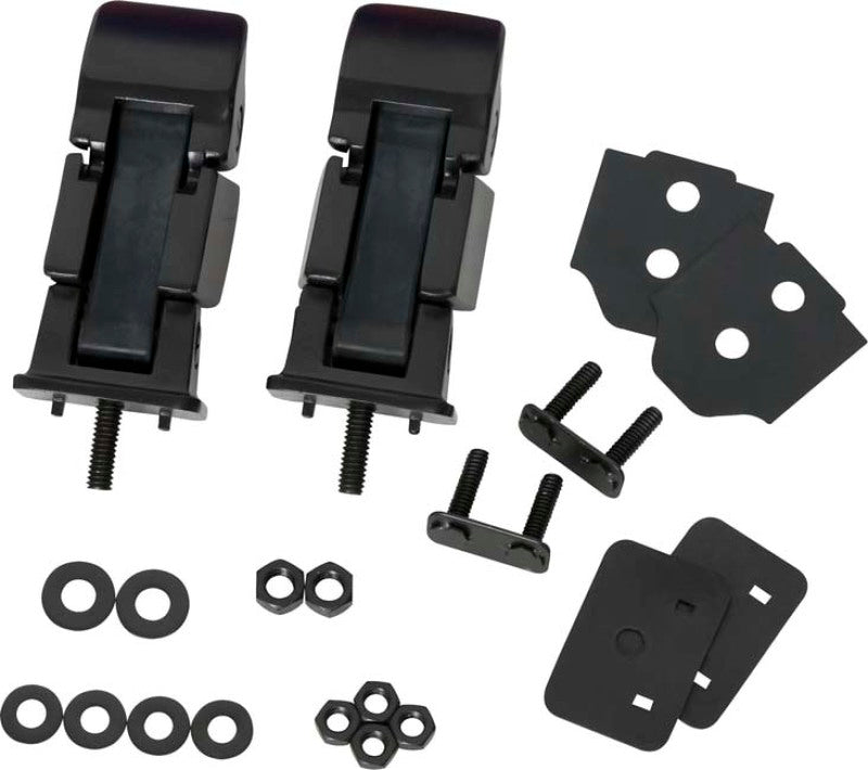 Kentrol 50489 Kentrol 97-06 Jeep Wrangler TJ Hood Catch Pair - Powdercoat Black