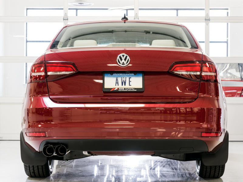 AWE Tuning 3020-23034 AWE Tuning 09-14 Volkswagen Jetta Mk6 1.4T Track Edition Exhaust - Diamond Black Tips