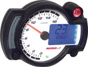 BA015000 Rx 2nr 16 000 Rpm Guage White Panel - GP Style Multi-Function Gauge