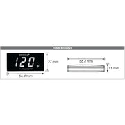 BA024B11 Super Slim Temperature Gauge Blue Display - Water
