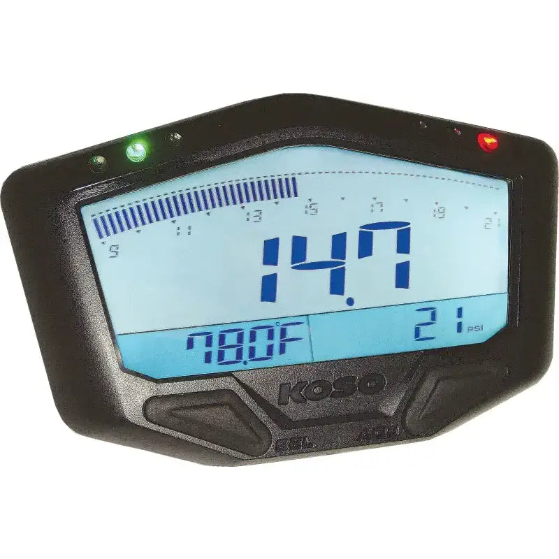 Digital display boost gauge with air fuel ratio indicator lights for BA029001 X 2