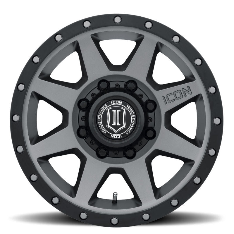 ICON 1817858052TT ICON Rebound 17x8.5 8x6.5 13mm Offset 5.25in BS 121.4mm Bore Titanium Wheel - 1817858052TT