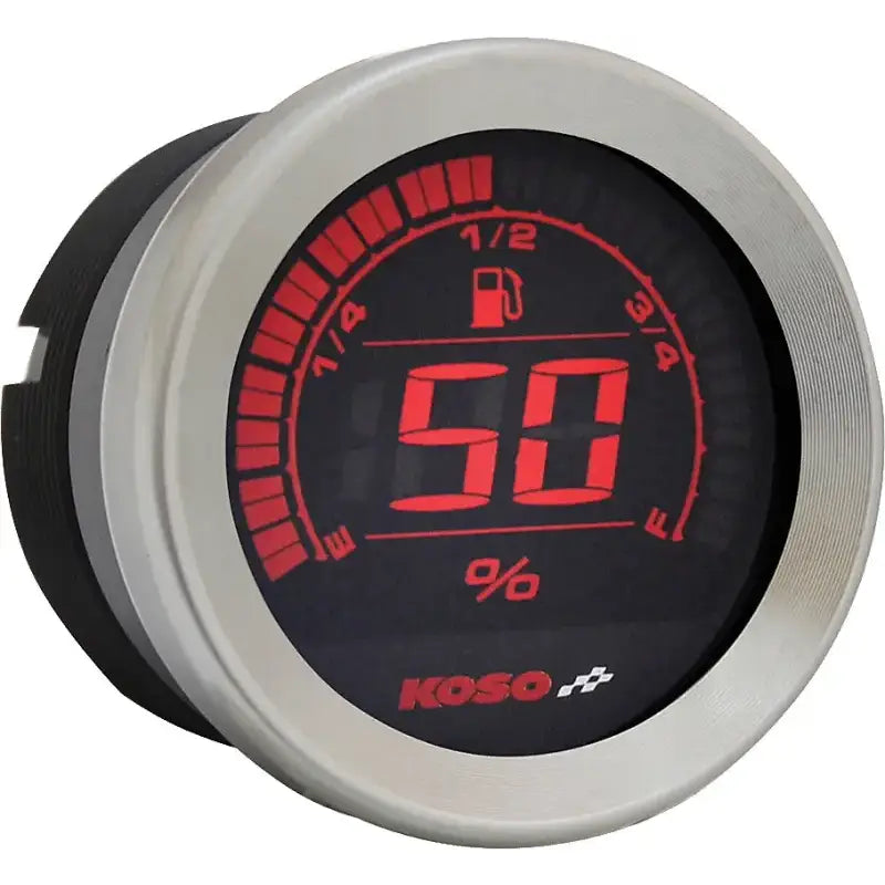 BA050905 Hd 02 Series Gauge Kit Silver Bezel Oil Temp - Digital Harley Cluster