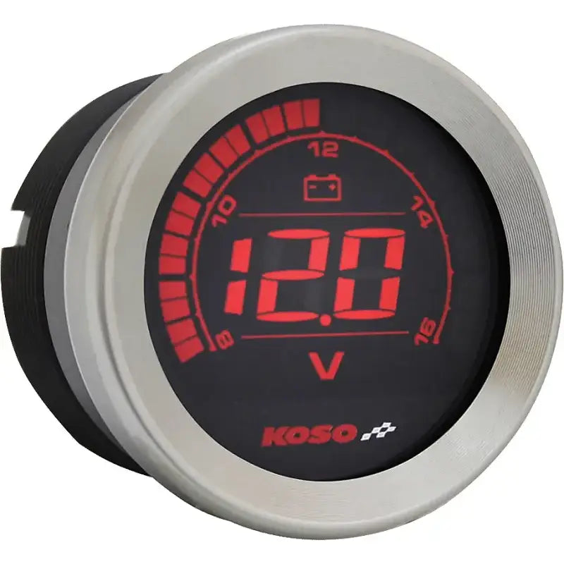BA050905 Hd 02 Series Gauge Kit Silver Bezel Oil Temp - Digital Harley Cluster
