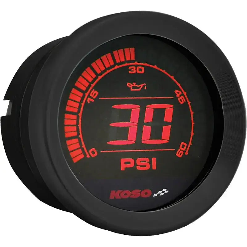 BA050907 Hd 02 Series Gauge Kit Black Bezel Oil Temp - Digital Harley Cluster