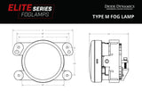 Diode Dynamics Elite Series Type M Fog Lamps - White (Pair) - DD5130P