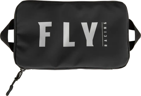Black utility bag with zipper and side handles, perfect for rv parts & accessories