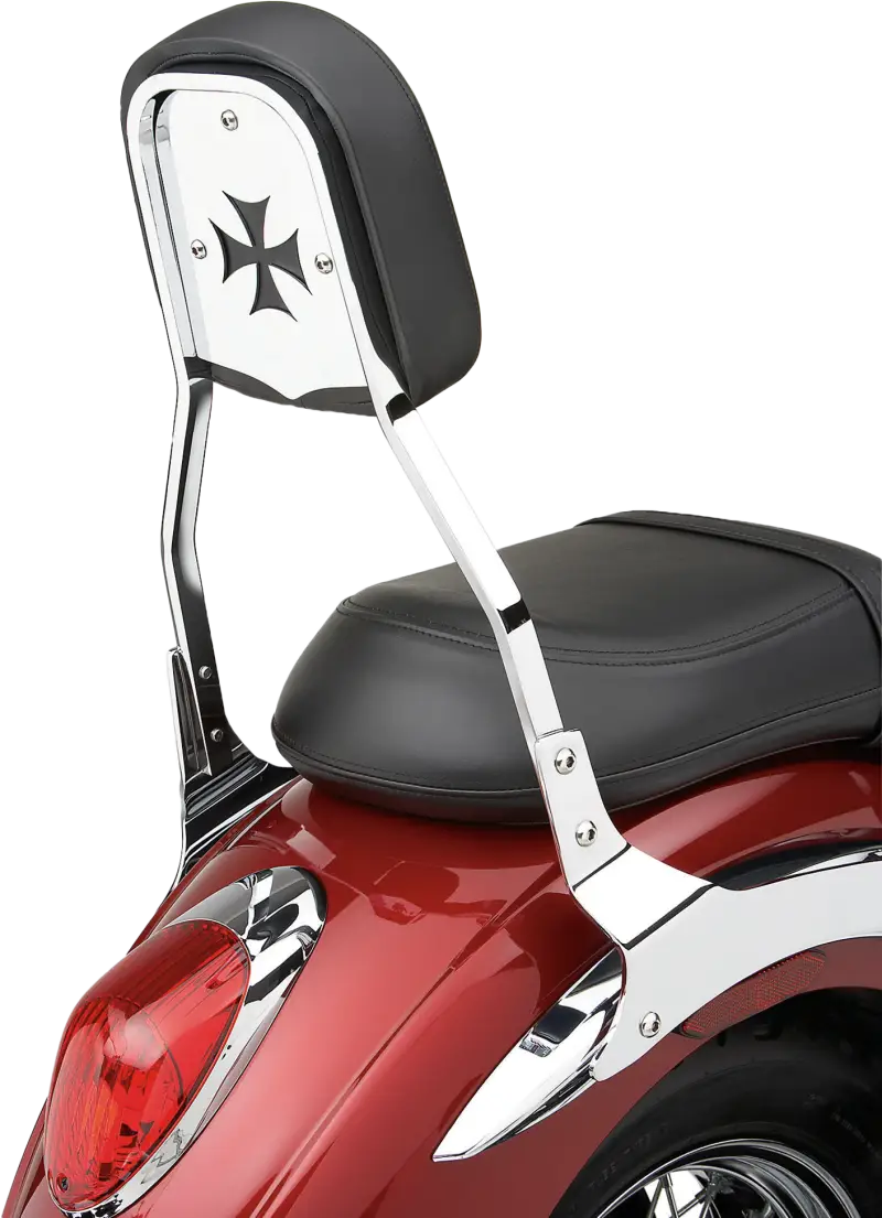 Backrest Insert Cross Chrome Fits Std - COBRA
