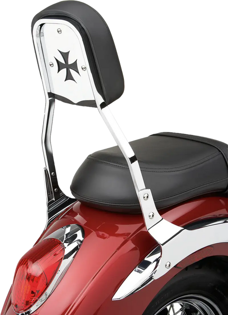 Backrest Insert Cross Chrome Fits Std - COBRA