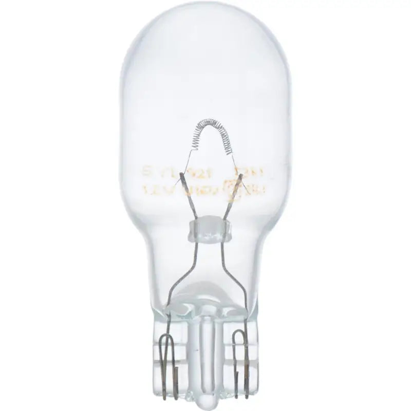 Clear glass incandescent backup light bulb for backup lights and home lighting needs