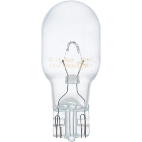 Clear glass incandescent backup light bulb from Backup Light Bulb 921 set in blister pack