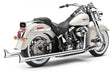 Bad Hombre True Dual Fishtails Chrome Softail 07 11 - COBRA