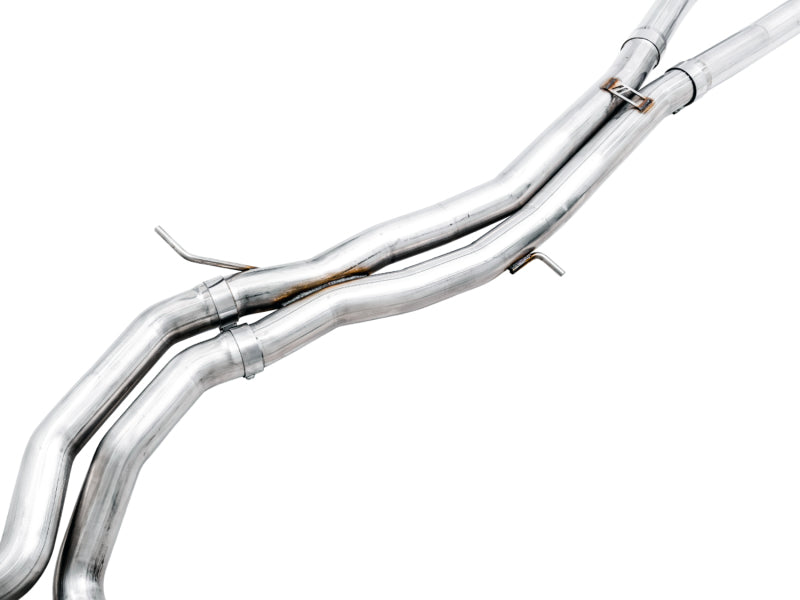 AWE Tuning 3020-33124 AWE Tuning Audi B9.5 RS5 Sportback Non-Resonated Track Edition Exhaust - RS-Style Diamond Blk Tips