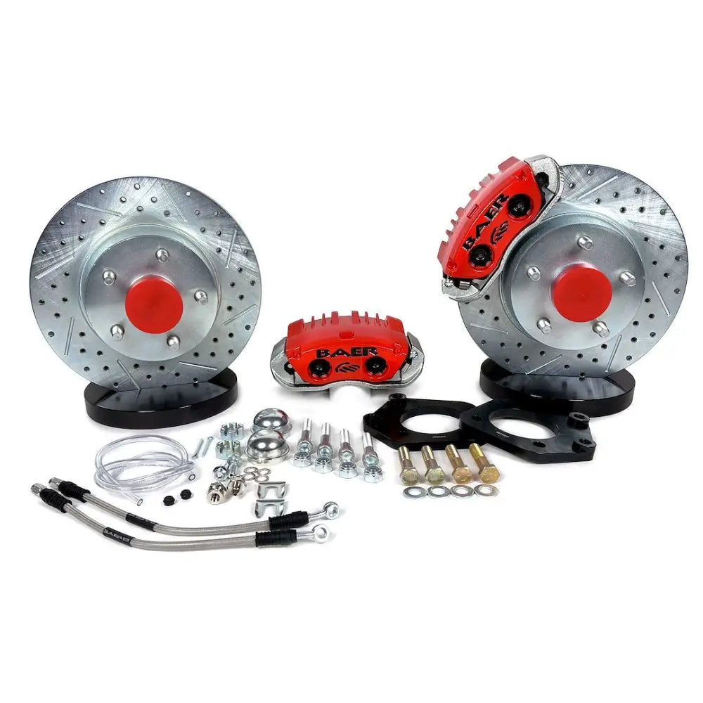 Baer Brakes Stainless Braided Brake Hoses Brake Conversion Kit 4261561R - Front Classic