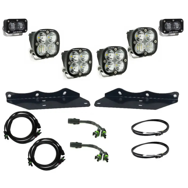 Baja Designs 17-20 Ford F-150 Raptor S2 SAE Sportsmen Fog Pocket Kit - Clear - Truck & Automotive