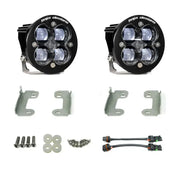 Baja Designs 18-20 Jeep Wrangler JL Sahara Fog Squadron Sport Pocket Kit - Clear - Truck & Automotive