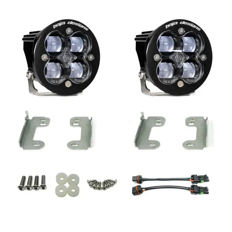 Baja Designs 18-20 Jeep Wrangler JL Sahara Fog Squadron Sport Pocket Kit - Clear - Truck & Automotive