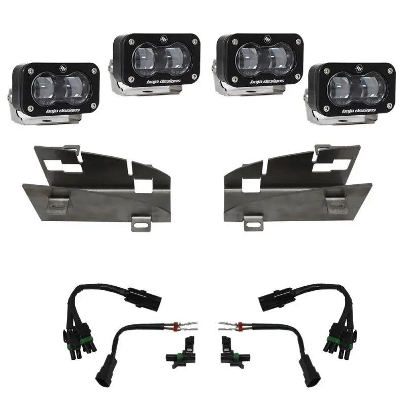 Baja Designs 448164 Baja Designs 19-22 Dodge RAM 1500 Rebel / 21-22 1500 TRX S2 SAE Dual Fog Pocket Light Kit - Clear