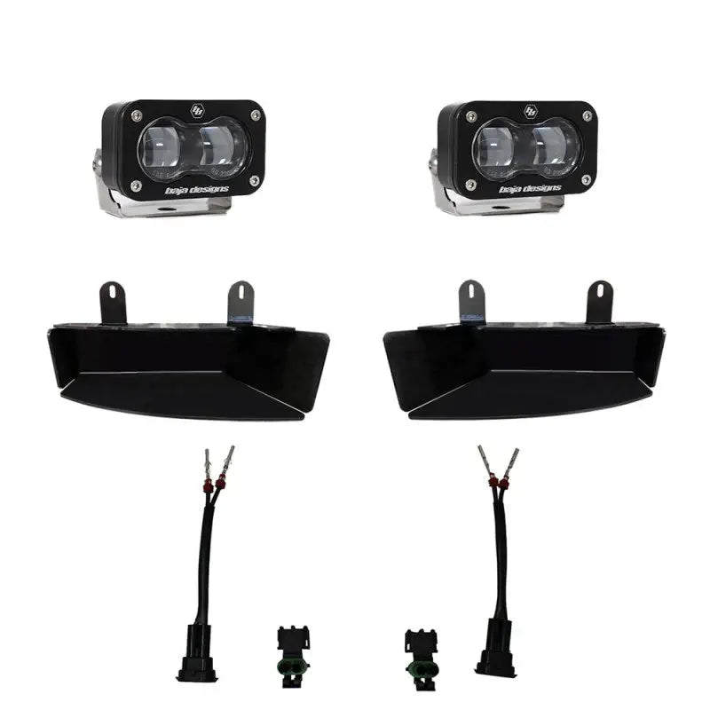 Baja Designs 19-22 Dodge RAM 2500/3500 S2 SAE Fog Pocket Light Kit - Clear - Truck & Automotive
