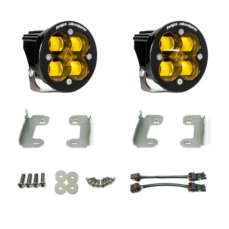 Baja Designs 447721 Baja Designs 2007-2018 Wrangler JL Rubicon Sport Fog Light Pocket Kit - Amber
